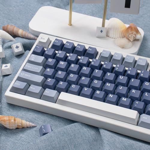 Sumgsn 163 Keys Doubleshot Keycaps Set Cherry Profile Fishing Key caps with 7u Spacebar Fit for 61/64/87/104/108 Cherry Mx Switches Alice Keyboard Mechanical Keyboards - color: Fishing Keycaps