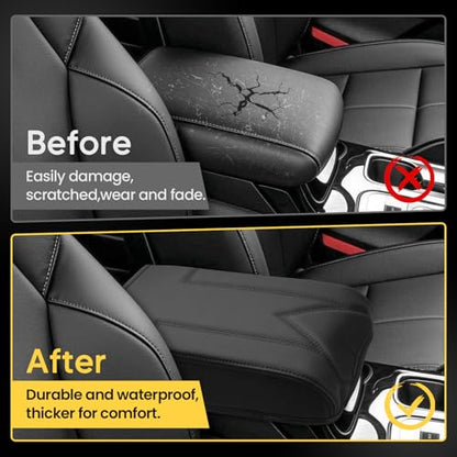 Shademax Center Console Cover for Kia Telluride 2020-2026 Armrest Cushion Pad Arm Rest Cover Leather Console Lids Protector for Kia Telluride Accessories - size: For Kia Telluride 2020-2026