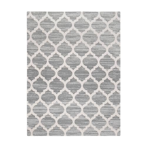 Anji Mountain Rug'd Office Chair Mat for Carpet & Hardwood Floor - Jacquard Woven, Anti-Slip Backing, Low Pile, Floor Protector Desk Chair Mat, Office Rugs for Rolling Chairs (Nickel - 40" x 54") - color: Nickel, size: 40" x 54"
