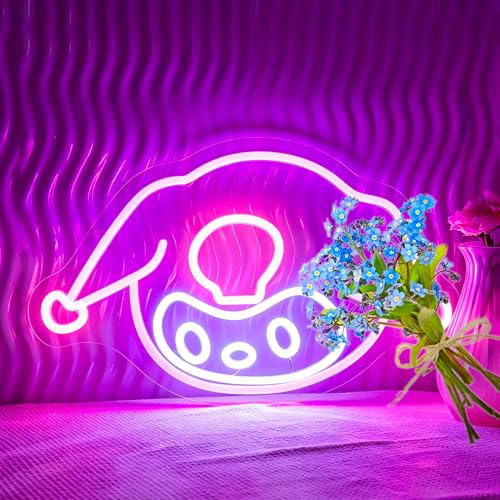 Neon Sign, Anime Neon Signs for Wall Decor LED Light up Signs Home Decor for Bedroom, Man Cave, Gaming Room, Party, Club, Pub, Bar Decoration Christmas Halloween Easter Gift USB Operated - color: Cute