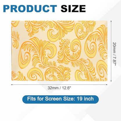 PATIKIL Monitor Dust Cover Anti-Static Dustproof Protective Cover Computer Screen Sleeve for 19 Inch Computer Monitors PC Desktop TV LCD LED HD Panel Case, Yellow - size: 19 Inch