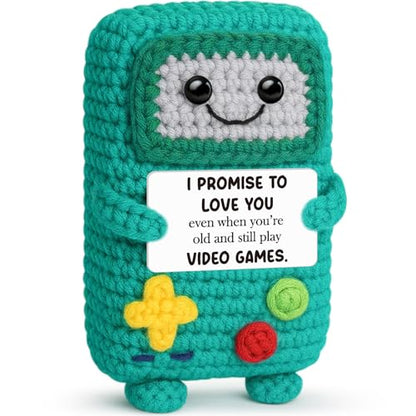 Busy Gaming Life Bride and Groom Engagement Gift 2026, Happy Marriage Gifts for Couple, Gifts for Wedding Shower, Newlywed Mr and Mrs, I Love You Gift for Her Him, Positive Crochet Present - style: Adult