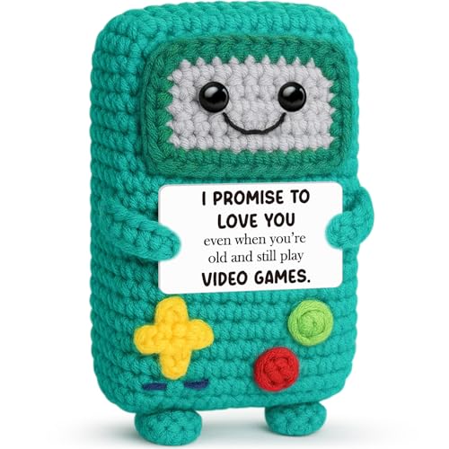 Busy Gaming Life Bride and Groom Engagement Gift 2026, Happy Marriage Gifts for Couple, Gifts for Wedding Shower, Newlywed Mr and Mrs, I Love You Gift for Her Him, Positive Crochet Present - style: Adult
