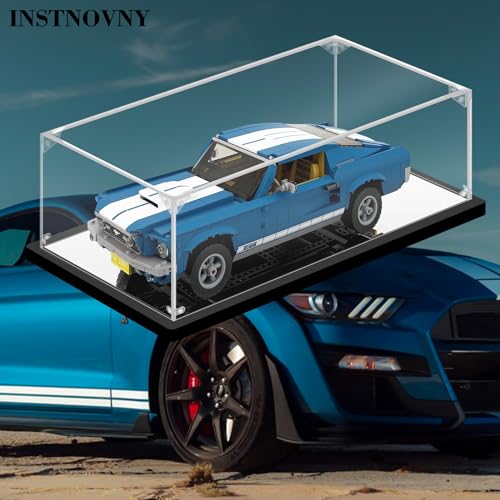 Acrylic Display Case for Collectibles Assemble Acrylic Display Box for Lego 10265 Car Model Toys Clear Acrylic Case for Display Building Set Action Figures(Black,15.7*7.9*5.9 inch) - size: 15.7*7.9*5.9 inch