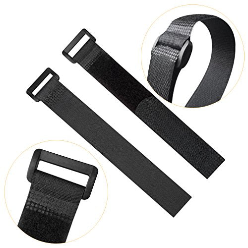 YiwerDer [30 Pack] 8 Inch Hook and Loop Straps Reusable Fastening Cable Strap, Durable Self Adhesive Cable Ties to Keep Your Place from Tangled Messes of Cord - style: 8" x 0.6Inch