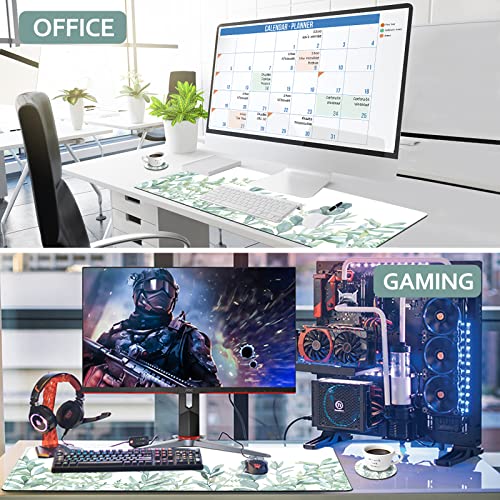 DINKY Extended Gaming Mouse Pad, Stable Non-Slip Rubber Base Mousepads, Large Mouse Mat with Stitched Edge, Keyboard Mouse Mat Desk Pad for Office, Game (Inspiration Quote) - color: Positive Quote