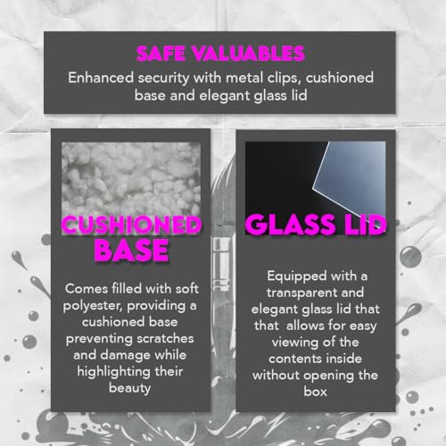 SE Glass Top Display Box - JT9212 - size: 16” x 12” x ¾"