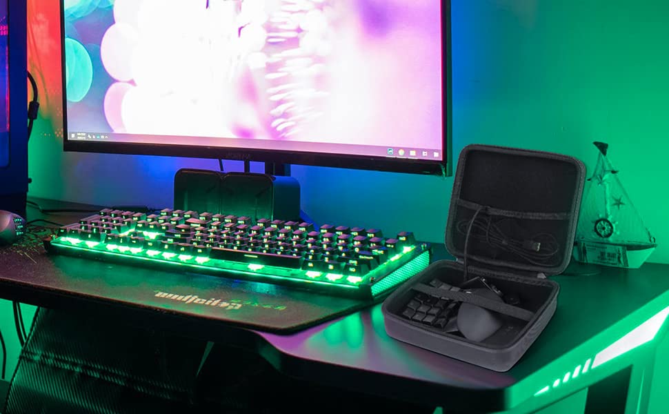 co2CREA Hard Travel Case Replacement for Razer Tartarus Pro V2 Gaming Keypad - size: for Gaming Keypad