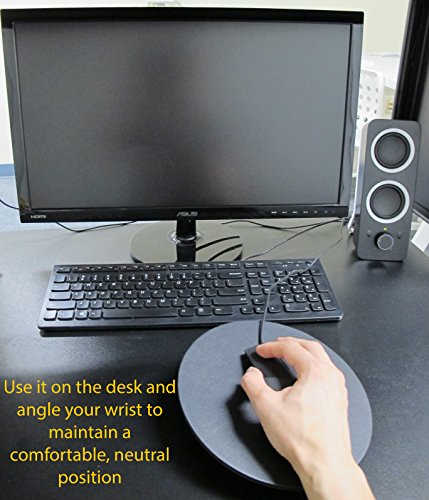 MOJO Beanbag Ergonomic Mousepad - Comfortable Mouse Pad for Sofa, Bed, Lap, Couch, and Anywhere Else (Black Leather) - color: Black Leather