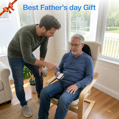 CILI Vibration Massage Chair Pad, Quiet Back Massager for Office Chair, Sofa & Recliner, Independent Graphene Heat & Massage Control, Fathers Day Gift for Back Pain Relief (Vibration Only) - color: Black Bary