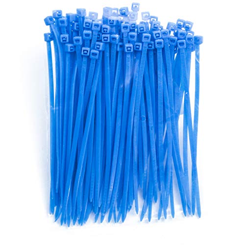 4 Inch Zip Ties (Tying Length 2.8"), 300pcs Nylon Cable Ties BLUE - color: Blue 300pcs, size: 4 inch