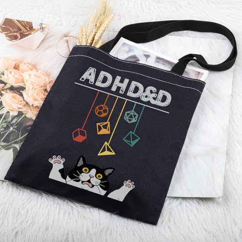 TIIMG Video Game Gift Cat RPG Game Player Cat Lover Gamer Tote Bag