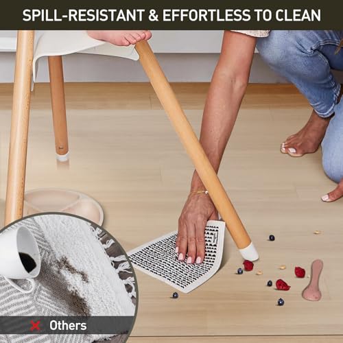 Area Floor Mat for Home, 6'×9' Large Transparent No Slip Waterproof Vinyl Area Rug, Spill Resistant Hard Floor Protector Cover for Bedroom, Easy Clean Splat Mat for Under High Chair - color: Transparent, size: 6' x 9' (Rectangular)
