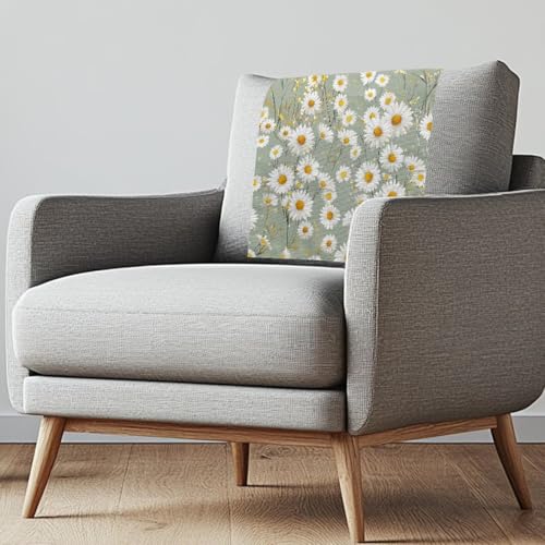 Headrest Covers for Recliners Daisy Head Rest Cover for Recliner Easy to Install Headrest Slipcovers Covers Pet Scratch Resistant Sofa Headrest Covers 2 Pack - color: Daisy