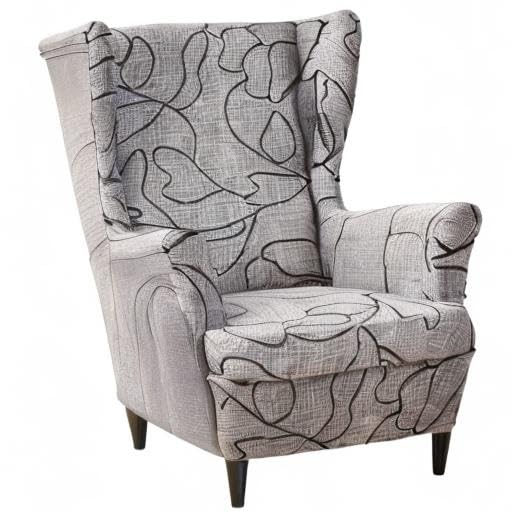 KRFOONN Wingback Chair Covers Slipcovers 2 Piece Stretch Wing Chair Covers Spandex Slipcovers Wingback Sofa Covers Armchair Covers Non-Slip Furniture Protector for Living Room Wingback Chairs, A15 - color: A15