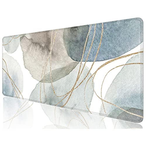 Desk Mat, 32" x 12" XXL Extended Large Gaming Mouse Pad, Desktop Decor Desk Pad, Cute Men Women Office Supplies and Accessories, XL Mouse Mat for Laptop & Keyboard, Minimalism Abstract Art - color: Minimalism Abstract Art, size: 32" x 12"