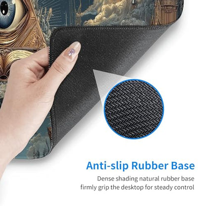 Gothic Masonic Mouse Pad Extended Large Gaming Mouse Pad XL Stitched Edges for Gamer Home Office 31.5 X 11.8 Inch - color: Gothic