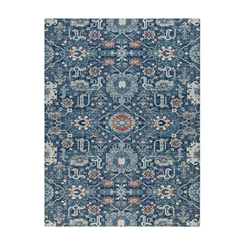 Anji Mountain Rug'd Office Chair Mat for Carpet & Hardwood Floor - Jacquard Woven, Anti-Slip Backing, Low Pile, Floor Protector Desk Chair Mat, Office Rugs for Rolling Chairs (Cobalt - 40" x 54") - color: Cobalt, size: 40" x 54"