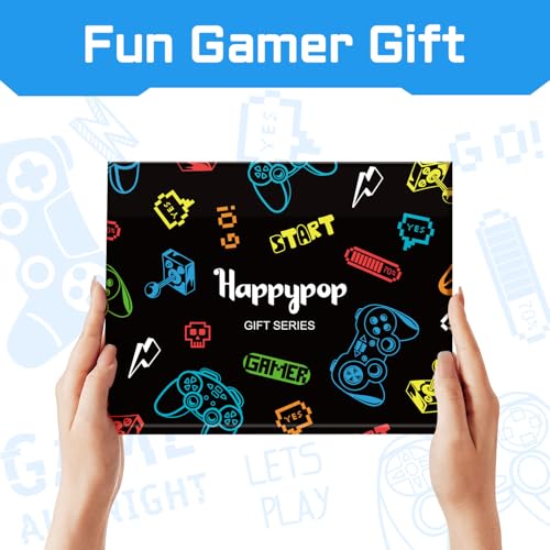 Gamer Gifts for Men - Gaming Stocking Stuffers for Teen Boys, Video Game Socks for Adults with Keychain