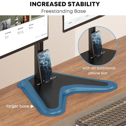 Quad Monitor Stand, Fully Adjustable Stacked 4 Screen Desk Mount for 17 to 32 Inch Computer Screens,Hold up to 19.8lbs Each,Black - size: Quad Arms