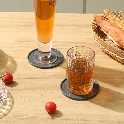 Coasters,Drink Coasters Set of 8 with Holder (Gray, 12pcs) - color: Gray, size: 12 pcs