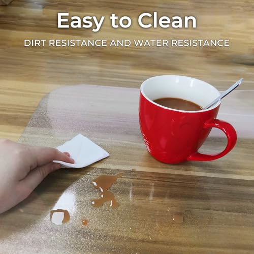 Chair Mat for Hard Floors, Computer Gaming Rolling Desk Chair Mat for Tile Floor, Small Floor Protection Mats for Home and Offic (Transparent, 48" x 36" Rectangle) - size: 48" x 36" Rectangle (1pc)