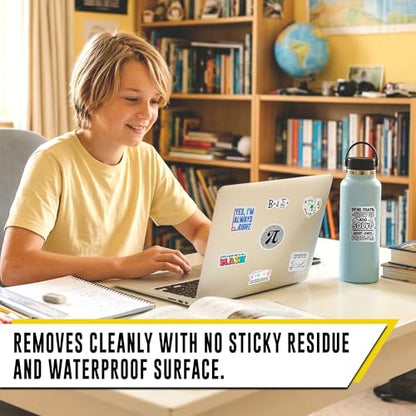 Math Stickers 12pcs for Students Teens, Funny Math Stickers, Pi Mathematics Design, Mathematics Decals for Classroom, Waterproof Stickers for Water Bottles Laptop - color: Math