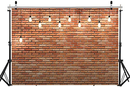 7X5FT Red Brick Wall Backdrop Photography Backdrops Vintage Photo Backdrop Studio Photo Background DH-194 - size: 7X5FT