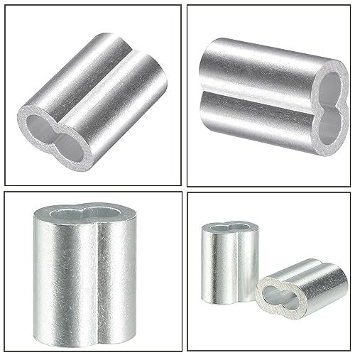 200 Pcs Aluminum Crimping Loop Sleeve 3/32",Cable Crimp Ferrules for Wire Rope and Cable (3/32''(2.5mm)-200pcs) - style: 3/32''(2.5mm)-200pcs