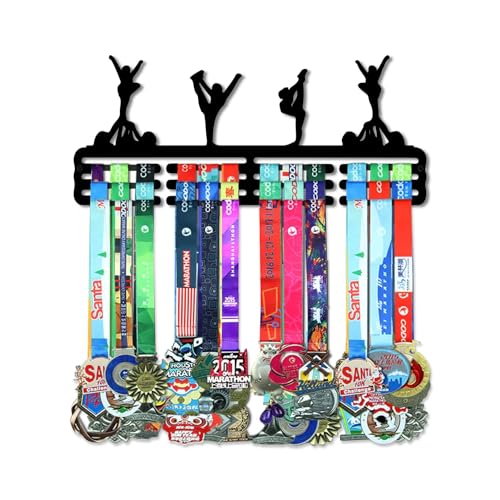 Resama Medal Hanger Holder Display Wall Rack Frame Shelf-Medal Hanger Awards Ribbon Soccer,Gymnastics,Holder Display Rack for 60 Medals - color: Gymnastic