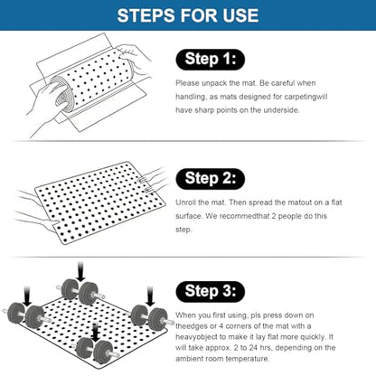 Clear Office Chair Mat for Carpet - 46"x60" Heavy-Duty Protection for Low Pile Carpets - Not Suitable for Hardwood Floors - size: 60×46inch