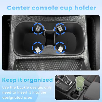 4PCS Center Console Organizer Compatible with 2023 2024 2025 2026 Honda CRV Secondary Box Insert Divider Armrest Storage Tray Hidden Storage Tray Cup Holder Interior Accessories - size: 3 Pcs Center Console Organizer+Cup Holder