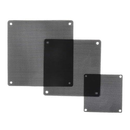 80mm Fan Filter, 10 Pack Black Computer Fan Grill Cover | 0.8mm PVC fine mesh blocks dust & pet hair. High airflow. Washable & reusable. Fits 80mm fans, screw mount. - size: 80x80mm