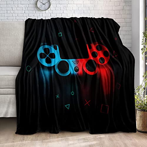 lirs Bedding Gaming Throw Blanket 60" x 50’’ Super Soft, Fleece, Gamer Gift for Couch Sofa for for Kids Boys Teens Video Game (MT-A07, 60’’x50) - color: Mt-a07, size: 60’’x50"