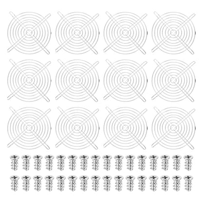 PATIKIL 150mm Fan Finger Grill, 12 Pcs Metal Ventilation Grill Guard Cover with Screws for Industry Workshop Computer Household Refrigerators Air Conditioning, Silver - size: 150mm
