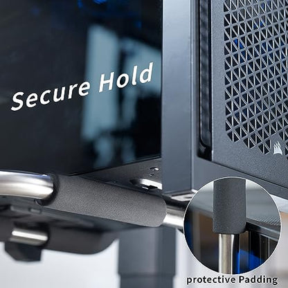 VIVO X-Large Heavy Duty Adjustable Computer CPU Tower Stand with Secure Locking, Holds up to 66 lbs, MOUNT-PC04L - size: X-Large