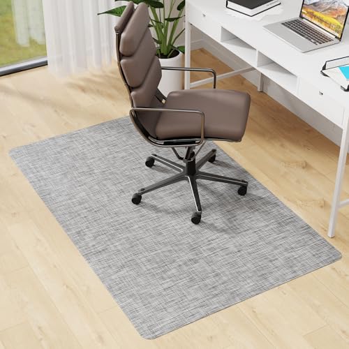 Office Chair Mat for Hardwood & Tile Floor, 30" x 48" Desk Chair Mat, Anti Slip, Non-Curve Computer Chair Mat for Rolling Chairs Floor Protector for Home Office - color: Grey, size: 30'' x 48'' Rectangle