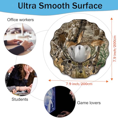 Pen Holder and Anti-Slip Mouse Pad Combination, Makeup Brush Storage Box, Tableware Storage Box, Suitable for Office and Home - Camouflage Giraffe - color: Camouflage Giraffe