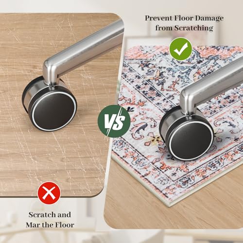 Anidaroel 48"x60" Office Chair Mat for Hardwood Floor, Floor Mat for Office Chair, Boho Under Desk Rug, Office Rugs for Rolling Chairs, Anti-Slip Desk Chair Mat for Hardwood, Terracotta - color: Terracotta, size: 48"x60"
