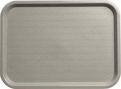 Carlisle FoodService Products Café Cafeteria Tray, Fast Food Tray for Restaurant or Commercial Use, 12" x 16", 1 Count, Gray