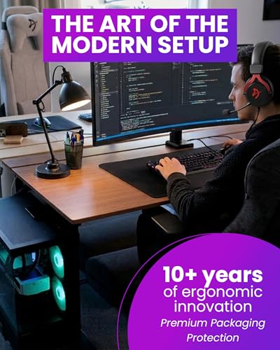 Arozzi PC Mount – Under Desk Computer Tower Holder, Adjustable Height & Width CPU Bracket, Heavy Duty Steel PC Stand, 360° Rotating Base, Supports Up to 66 lbs, Space-Saving Desk Setup - Purple