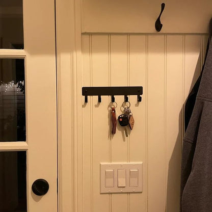 Plain 9" Key Holder & Sports Medal Hanger with 5 Hooks | Made In USA, Useful storage & display