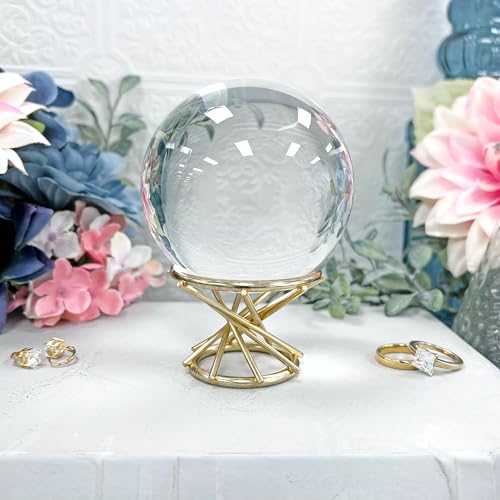 Bard's Brass-toned Egg Stand/Holder, Swirl Leg, Reversible 1.4375" and 2" Display Diameter