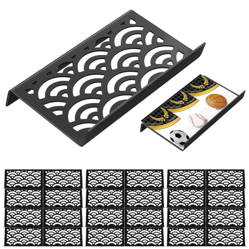 Yalikop 24 Pcs Trading Card Risers for Display Case Acrylic Modular Display Risers for Cardshow Vendor Sport Card Board Game (Cloud Shaped) - style: Cloud-shaped Hollow
