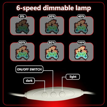 Gamer Neon Sign, Gaming Led Neon Light Signs for Gamer Boy Room Wall Decor Game LED Light up Sign for Bedroom Party Decorations Birthday Gift for Teen Boys Christmas Dimmable USB Powered(13.8"*12.6") - style: GAME