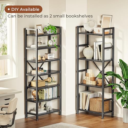 SUPERJARE Triple Bookshelf, Bookcase with 11 Open Display Shelves, Wide Book Shelf Book Case for Home & Office, 4 Tier, Black - color: Black, size: 4 Tier