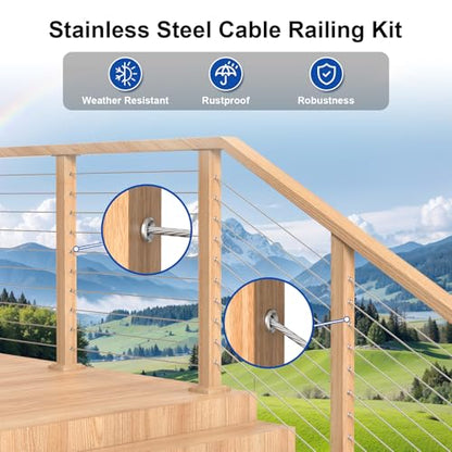 BLIKA 100Pack Cable Railing Adhesive Sleeves for 1/8" 5/32" 3/16" Wire Rope Cable, T316 Stainless Steel, 2.8mm Thickness Cable Railing Protector Adhesive Sleeves for Deck Stair Cable Railing Post Kits - size: Silver