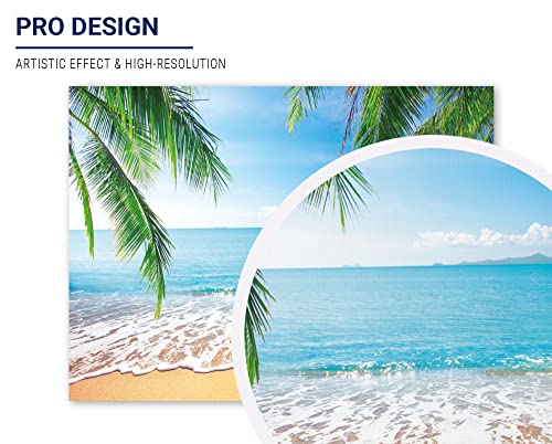 Allenjoy 8x6ft Tropical Summer Photo Booth Backdrop Beach Party Decorations for Summer Wedding Birthday Holiday Table Banner Wall Decor Background