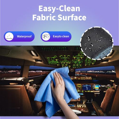 Large Gaming Mouse Pad (31.5" x 15.8") - Airplane Cockpit, Aircraft Flight Deck Design for Boeing 777 Enthusiast XXL Office Accessories, Premium Stitched Anti-Slip Office Desk Mat - color: Modern Aviation