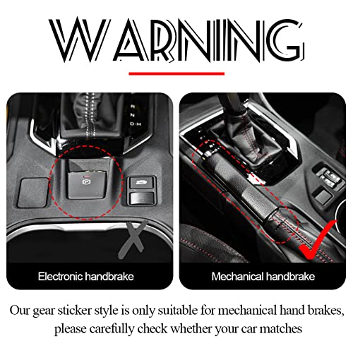AIRSPEED Carbon Fiber Car Gear Shift Panel Cover Center Console External Frame Sticker Interior Trim for Subaru Impreza 2017-2023 Crosstrek 2018-2023 Accessories (Red) - color: External Frame Cover-Red